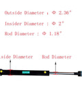 Double Acting Universal Hydraulic Cylinder, 2900-3600 PSI Hydraulic Cylinders Chrome Plated Piston Rod dimensions diagram