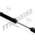 Double Acting Hydraulic Cylinder - AG Clevis Hydraulic Cylinder 2500 PSI tie-Rod Alternative 3" bore 8" Stroke (3x8)