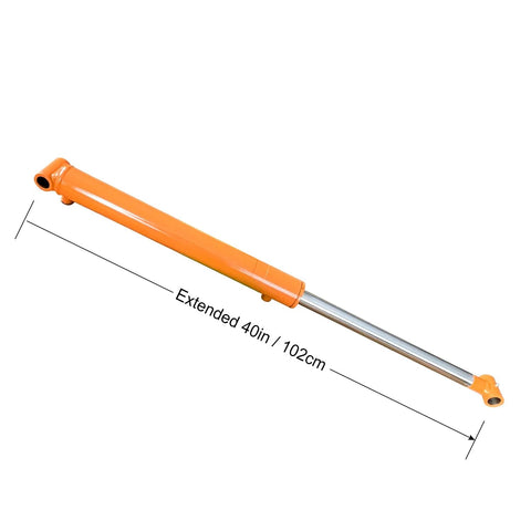 Heavy Duty Hydraulic Cylinder 1.5 Inch Bore 16 Inch Stroke 3500 PSI Double Acting SAE 6 Port with welded cross tube ends.