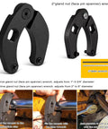 Pro Grade Heavy Duty Hydraulic Cylinder Repair Tool Kit For Skid Steers Loaders And Backhoes With Gland Wrench U Seal Installer Tools Seal Puller And Piston Ring Compressor 17 Pieces Durable Rust Resistant Steel showing gland nut wrenches and instructions.