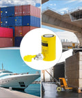 Hydraulic Cylinder Jack 10 Ton Porta Power Kit With 2 Inch Stroke Heavy Duty Single Acting Ram For Lifting Jacking And Shoveling With Automatic Retraction And Oil Hose Included in use with shipping containers, bridge construction, yachting, and warehouse pallet lifting.