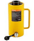 Hydraulic Cylinder Jack 30Ton, Solid Ram Hydraulic Cylinder 4Inch, Stroke Single Acting Hydraulic Cylinder, w/Quick Connector