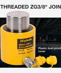 Heavy Duty 50 Ton Hydraulic Cylinder Jack Ram With A 2 Inch Stroke For Lifting Heavy Equipment And Vehicles RSC 501 Solid Single Acting Hydraulic Ram Cylinder Jack Built For Industrial Use And Durable Metal Construction with plastic dust-proof cover