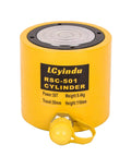 Heavy Duty 50 Ton Hydraulic Cylinder Jack Ram With A 2 Inch Stroke For Lifting Heavy Equipment And Vehicles RSC 501 Solid Single Acting Hydraulic Ram Cylinder Jack Built For Industrial Use And Durable Metal Construction