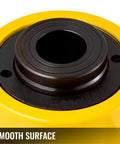 Close-up of the top surface of a ✝️ Hydraulic Cylinder Jack 30Ton, Solid Ram Hydraulic Cylinder 4Inch, Stroke Single Acting Hydraulic Cylinder