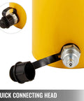 Quick connecting head of Hydraulic Cylinder Jack 30Ton, Solid Ram Hydraulic Cylinder 4Inch, Stroke Single Acting Hydraulic Cylinder