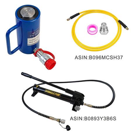 20 Ton Hydraulic Cylinder Ram Single Acting 4 Inch Stroke 20T Hydraulic Cylinder Jack Lifting Jack Ram Portable with accessories