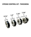 Stroke Control Kit For Hydraulic Cylinders With Four Clamp Sizes 0.75 Inch 1.00 Inch 1.25 Inch And 1.50 Inch Thick Clamps