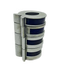 Stroke Control Kit For Hydraulic Cylinders With Four Clamp Sizes showing stacked metal clamps for 1.125 to 1.5 inch rods