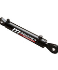 Heavy Duty Double Acting Hydraulic Cylinder With 2 Inch Bore And 8 Inch Stroke Swivel Eye Universal Fit 3500 PSI Rated 9400 Lb Load Welded Body SAE 6 Ports O Ring Boss By Magister Hydraulics