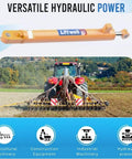 Hydraulic Bucket Tilt Cylinder 118156A1 G34926 for Case 1845 Skid Steer Loader shown with tractor and attachments
