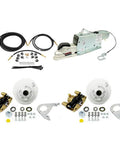Beefed Up Maxx Kit Hydraulic Actuator 3500 Lb Integral Disc Brake System For A Single Axle With Gold Zinc Calipers