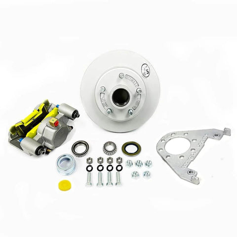 Maxx Hydraulic Disc Brake Kit for Tandem Axle, 3,500 Lb Capacity, Includes Dacromet Calipers, TruRyde Bearings, and 20 Ft Hose