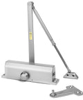 Commercial Door Closer 3000 Series, hydraulic, self-closing, spring size 3, surface mount, sprayed aluminum, with arm and bracket