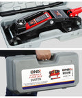 Low Profile Hydraulic Trolley Floor Jack 2 Ton Capacity 4000 Lbs with carrying case for garage and vehicle service