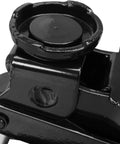 Close-up of Low Profile Hydraulic Floor Jack 2.5 Ton With Quick Lift Pump Trolley Style Beefy Heavy Duty Steel Build Black