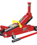 Red Beefy 3 Ton Hydraulic Trolley Floor Jack With Extra Saddle For SUVs And Extended Height Trucks by Big Red Torin