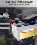 Taixinhyd Hydraulic Pump Air Hydraulic Foot Pump Aluminum Tank 98 CU.in 10000 PSI Air Actua Treadle Hydraulic Pump with Pipe, Grey