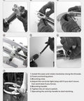 Beefy Hydraulic Gear Puller Kit With Five Ton Capacity And Two Or Three Adjustable Jaws Bearing Hub Separator Tool for use instructions.