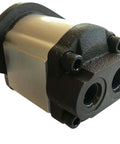 Hydraulic Gear Pump 20cc/rev (.122in3/rev) 4-15gpm 39.4HP 3625psi SAE A flangeCW (9 Tooth Spline Shaft, Rear Ports) front view