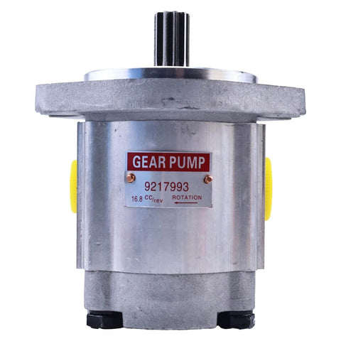 zt truck parts Hydraulic Gear Pump 9217993 4181700 front view showing metal casing and gear markings