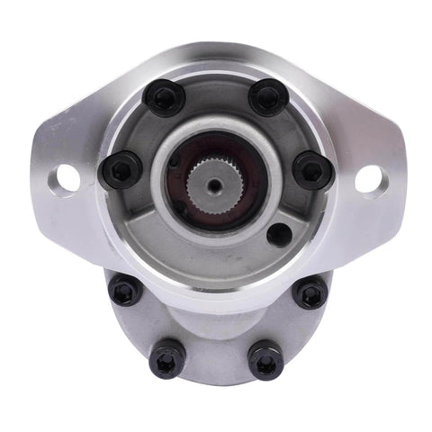Front view of Getanye Hydraulic Gear Pump 7000311 Replacement for Bobcat S70 Skid Loader.