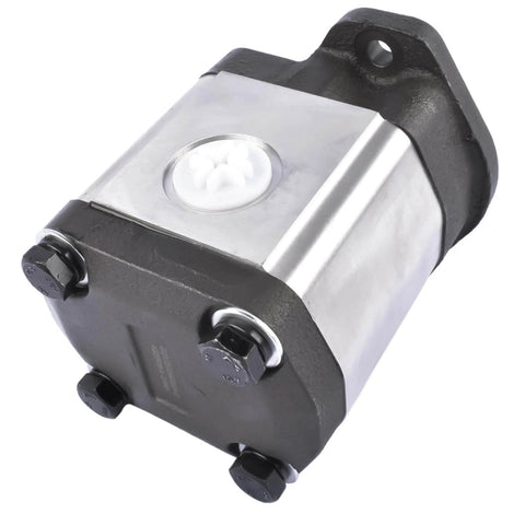 Flynsu Hydraulic Gear Pump Replacement for John Deere 6320 6330 6405 6410 6415 6420 6425 6430 Part# AL156335, AL117812, AL200830, X-A-AL200830 front view