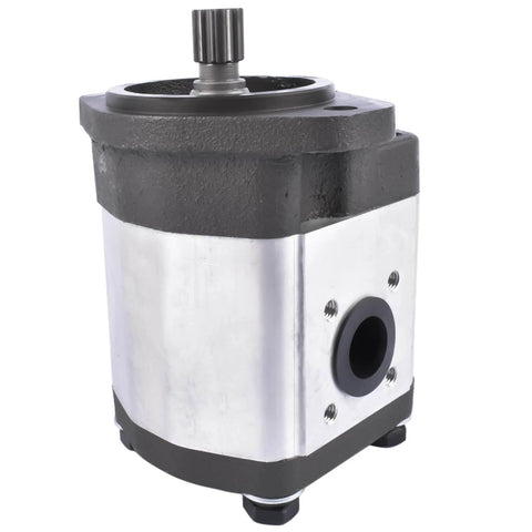 Flynsu Hydraulic Gear Pump Replacement for John Deere 6320 6330 6405 6410 6415 6420 6425 6430 Part# AL156335, AL117812, AL200830, X-A-AL200830, close-up view.