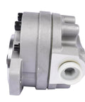 Side view of Getanye Hydraulic Gear Pump 7000311 Replacement for Bobcat S70 Skid Loader, showing metal casing and fittings.