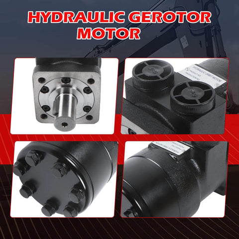 Drop In Replacement Hydraulic Motor For Eaton Char Lynn S Series 103 1005 012 With 1 Inch Shaft And Woodruff Key Spool Valve
