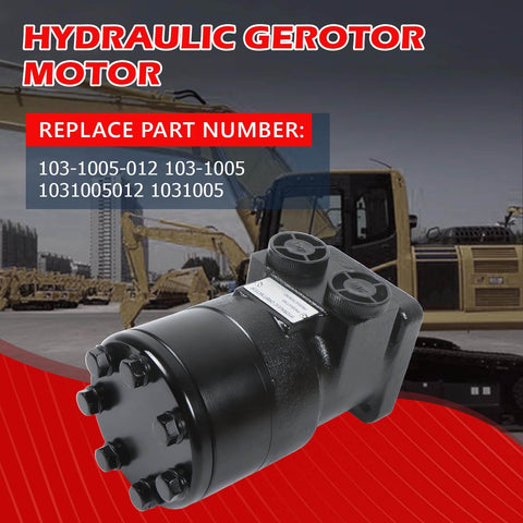 Drop In Replacement Hydraulic Motor For Eaton Char Lynn S Series 103 1005 012 With 1 Inch Shaft And Woodruff Key Spool Valve