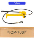 SLIYXTWIO CP-700 Hydraulic Hand Power Pump with hose and packaging, portable with 10000psi max pressure output for hydraulic tools
