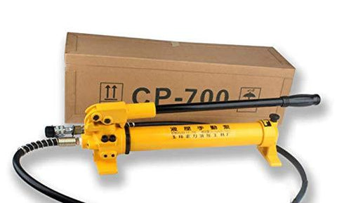 NEWTRY Hydraulic Hand Pump CP-700 10000psi Manual Hydraulic Pump with box, showcasing compact design for industrial use.