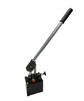 Magister Hydraulics Single Acting Hydraulic Hand Pump with 1 QTs Tank, manual operation, steel reservoir, long handle