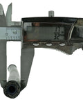 Caliper measuring Quarter Inch Hydraulic Hose Assembly Two Wire Braided With Quarter Inch Male Npt Fittings On Both Ends 4000 Psi Working Pressure Minus Forty To Two Hundred Fifty Seven Fahrenheit Abrasion Resistant Cover Machine Crimped At Both Ends Multiple Lengths