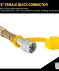 3/8 inch female quick connector with dust cap for NEWTRY Hydraulic Hand Pump CP-700 10000psi Manual Hydraulic Pump