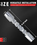 Two Pack Three Eighths Inch Hydraulic Hose Field Repair Kit Reusable For 2-Wire Braided Hoses With Zinc Plated Components