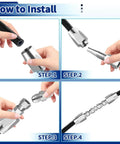 Installation steps for Half Inch Hydraulic Hose Field Repair Kit Set with Reusable Heavy Duty Galvanized Carbon Steel Fittings