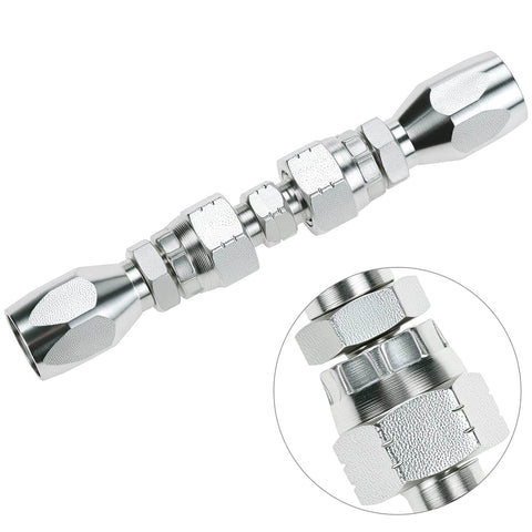 Hydraulic Hose Repair Kit Two Pack One Quarter Inch Inner Diameter Reusable Field Fittings For SAE 100R5 Braided Hoses Easy Clamp On Install