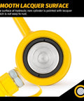 Close-up of 10 ton Hydraulic Jack Cylinder Long Ram 6” Stroke Portable Hydraulic Ram Industrial Lifting Tool Porta Power