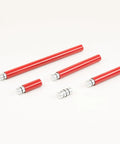 Powerful 12 Ton Porta Power Hydraulic Jack Kit extension tubes in red for auto body frame repair
