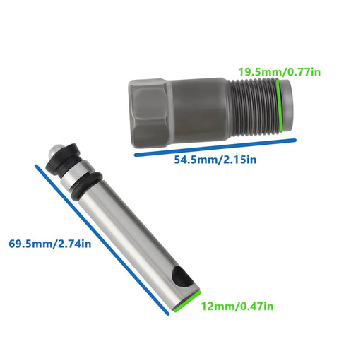 2 Sets of 2-20 Tons Hydraulic Jack Oil Pump Piston Set showing dimensions 69.5mm, 54.5mm, and 19.5mm with strong fit and operation