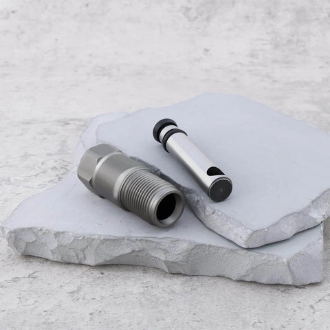 ✝️ 2 Sets of 2-20 Tons Hydraulic Jack Oil Pump Piston Set shown on stone surface, featuring smooth metal finish for repairs and upgrades.