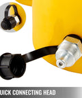 Close-up of a quick connecting head on a 60T 2 Inch Hydraulic Cylinder Jack Hollow Single Acting Hydraulic Ram Cylinder