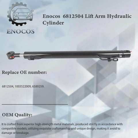 Beefed Up Heavy Duty Lift Arm Hydraulic Cylinder Replacement For Bobcat Skid Steer Loaders 753 763 Mustrod, 6812504 1003522009 6589259 Compatible
