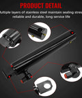 Hydraulic Lift Cylinder 000971 G2 Replacement For Tommy Gate series, black steel body and details, showcasing forged rod and sealed piston