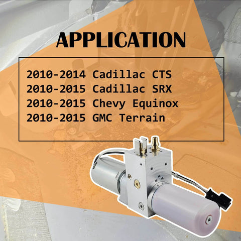 25965861 Hydraulic Liftgate Pump Compatible with SRX CTS Wagon 2010-2015 Replaces 20853013 25835476 application chart