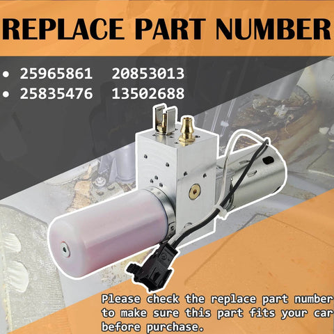 25965861 Hydraulic Liftgate Pump Compatible with SRX CTS Wagon 2010-2015 Replaces 20853013 25835476