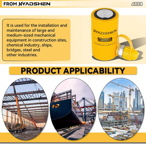 50 Ton Hydraulic Lifting Cylinder Porta Power Ram With 2 Inch Stroke Short Type Single Acting Jack for auto and construction.