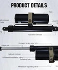Product details of Workhorse Heavy Duty Hydraulic Linear Actuator With 8000N Push Force 12V DC Motor 12 Inch Stroke IP65 Protection